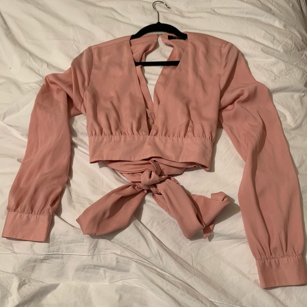 Dusty rose crop top